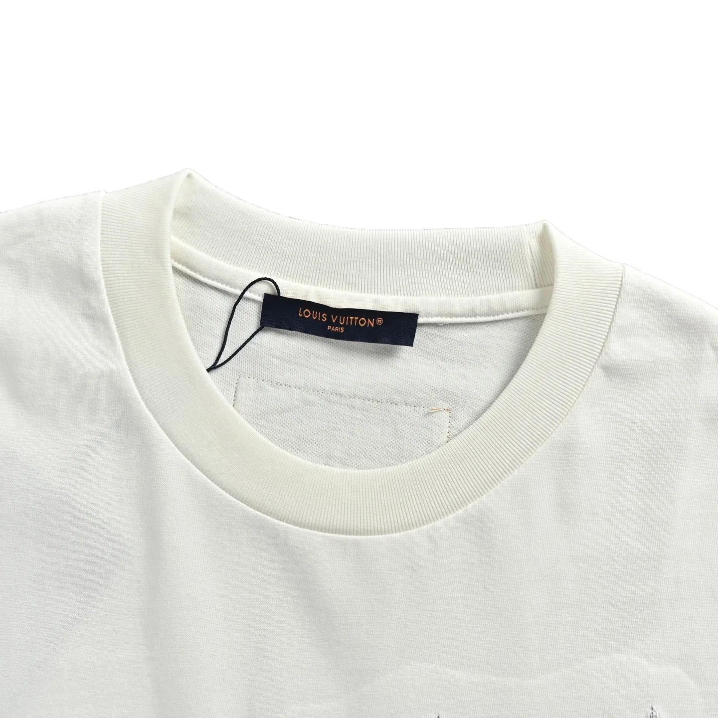 Louis Vuitton/Louis Vuitton gradient color thread sailboat and bird embroidery short sleeves